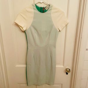 Stella McCartney color block stretch mini dress